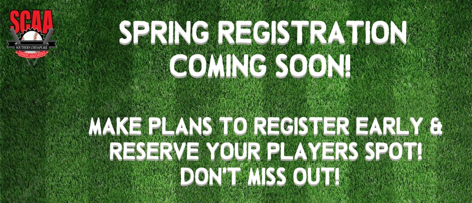 Spring Registration Opens January 7th!!!